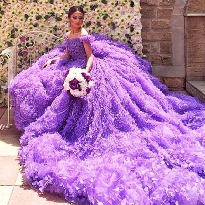 Detail Gaun Pengantin Ungu Lavender Nomer 13