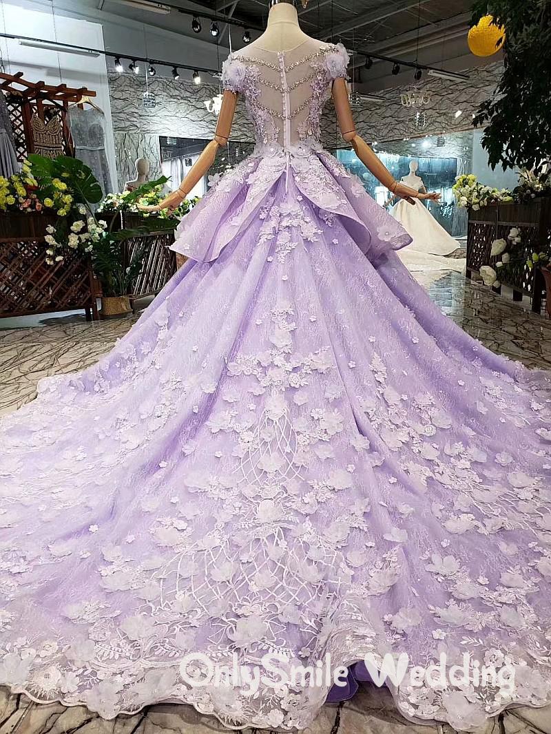 Detail Gaun Pengantin Ungu Lavender Nomer 35
