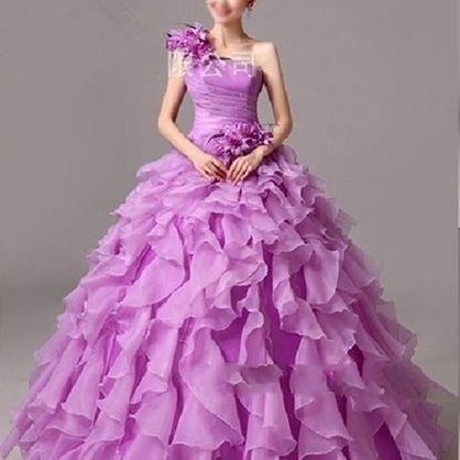 Detail Gaun Pengantin Ungu Lavender Nomer 42