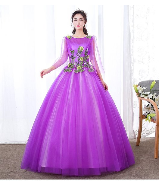 Detail Gaun Pengantin Ungu Lavender Nomer 54