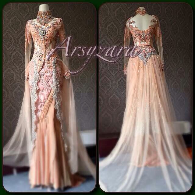 Detail Gaun Pengantin Warna Peach Nomer 18