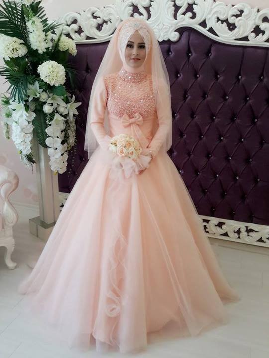 Detail Gaun Pengantin Warna Peach Nomer 21