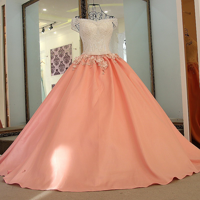 Detail Gaun Pengantin Warna Peach Nomer 26