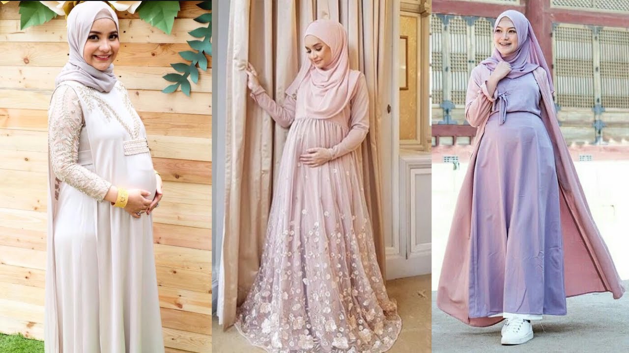 Detail Gaun Pesta Ibu Hamil Muslimah Nomer 2