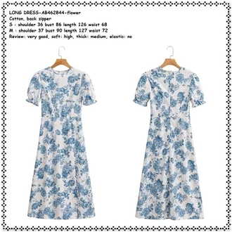 Detail Gaun Putih Biru Nomer 29