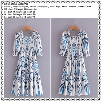 Detail Gaun Putih Biru Nomer 30