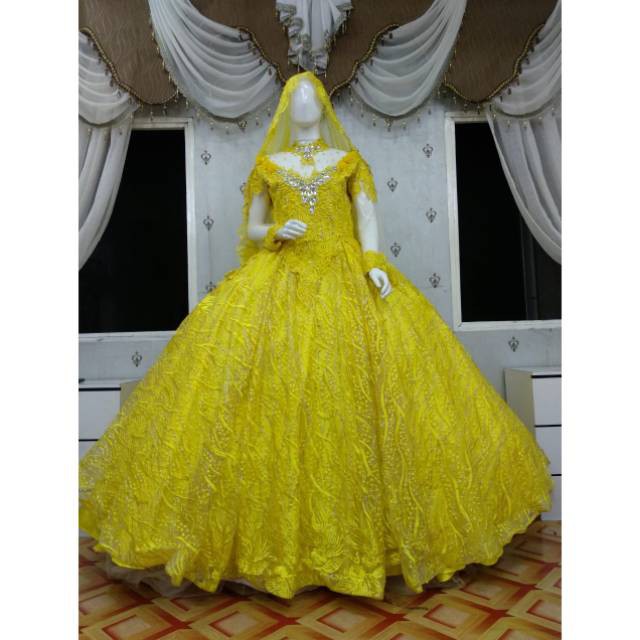 Detail Gaun Warna Kuning Nomer 27