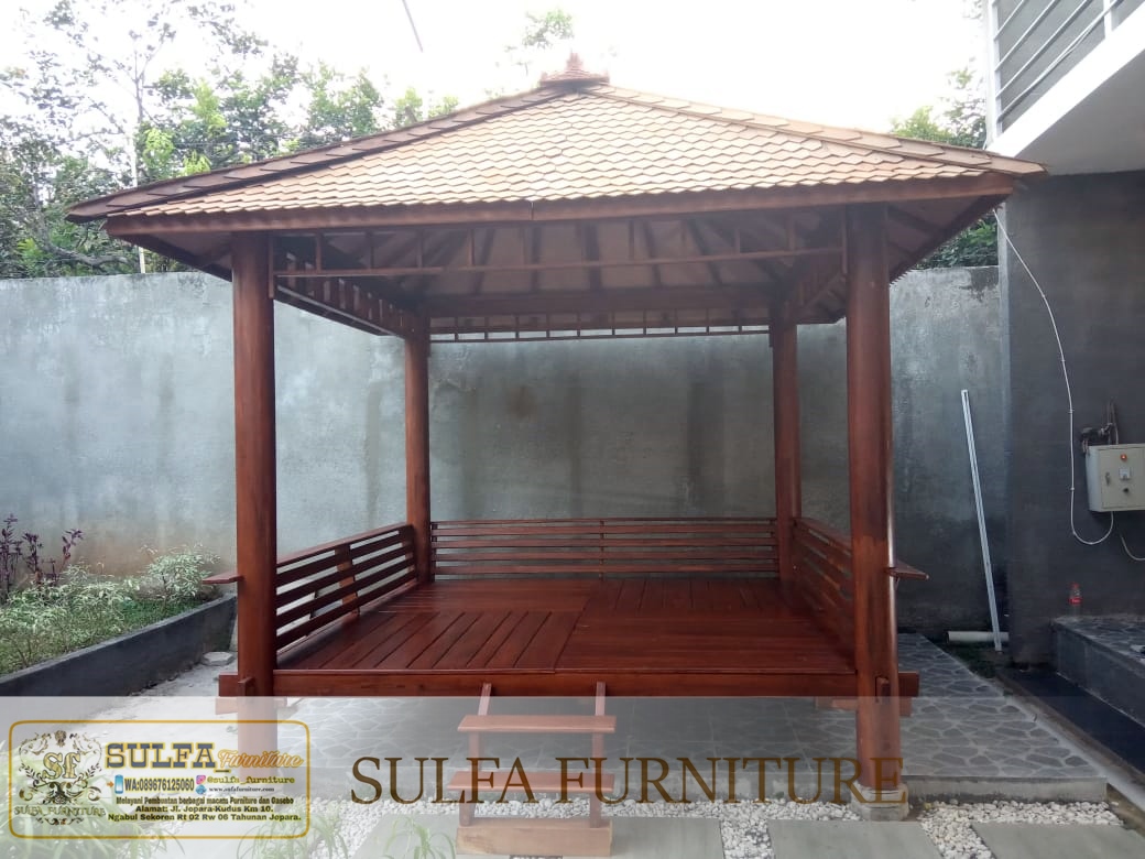 Detail Gazebo Minimalis Depan Rumah Nomer 25