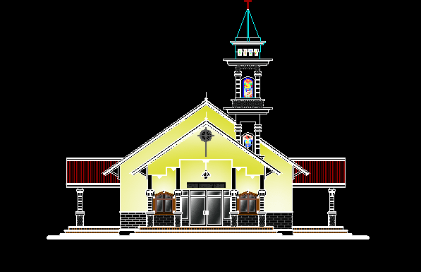 Detail Gedung Gereja Minimalis Nomer 9