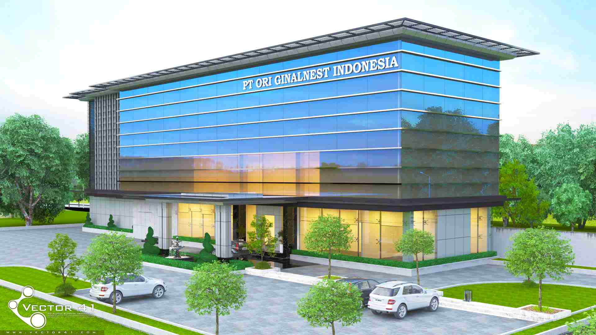 Detail Gedung Kantor Modern Nomer 41