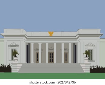 Detail Gedung Merdeka Vector Nomer 13