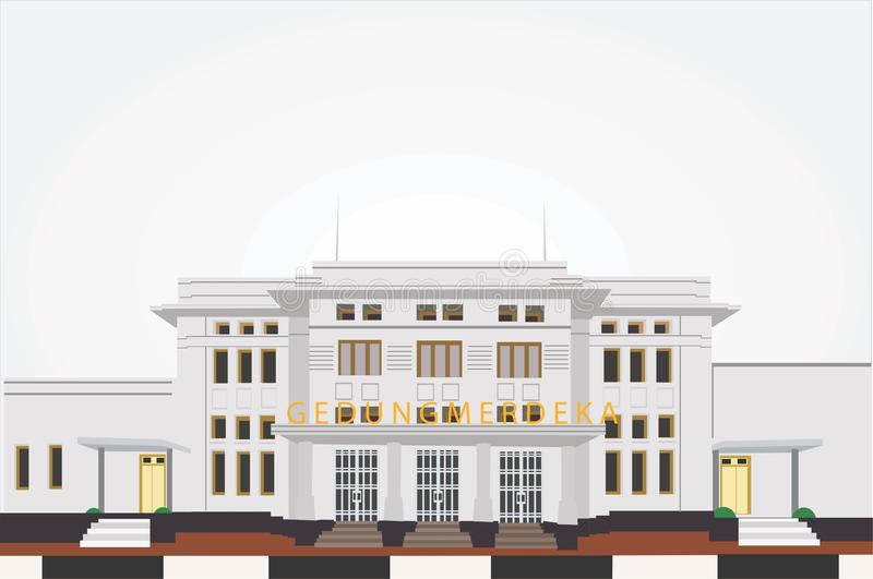 Detail Gedung Merdeka Vector Nomer 3