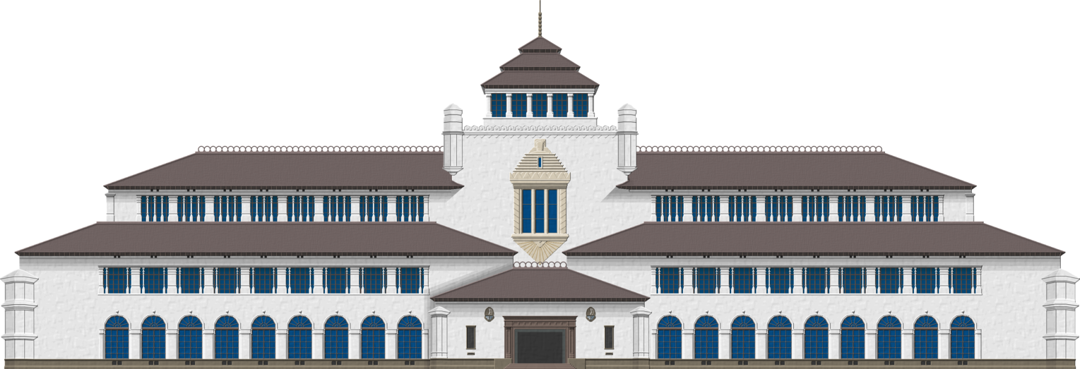 Detail Gedung Merdeka Vector Nomer 23