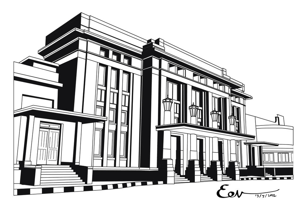 Detail Gedung Merdeka Vector Nomer 9