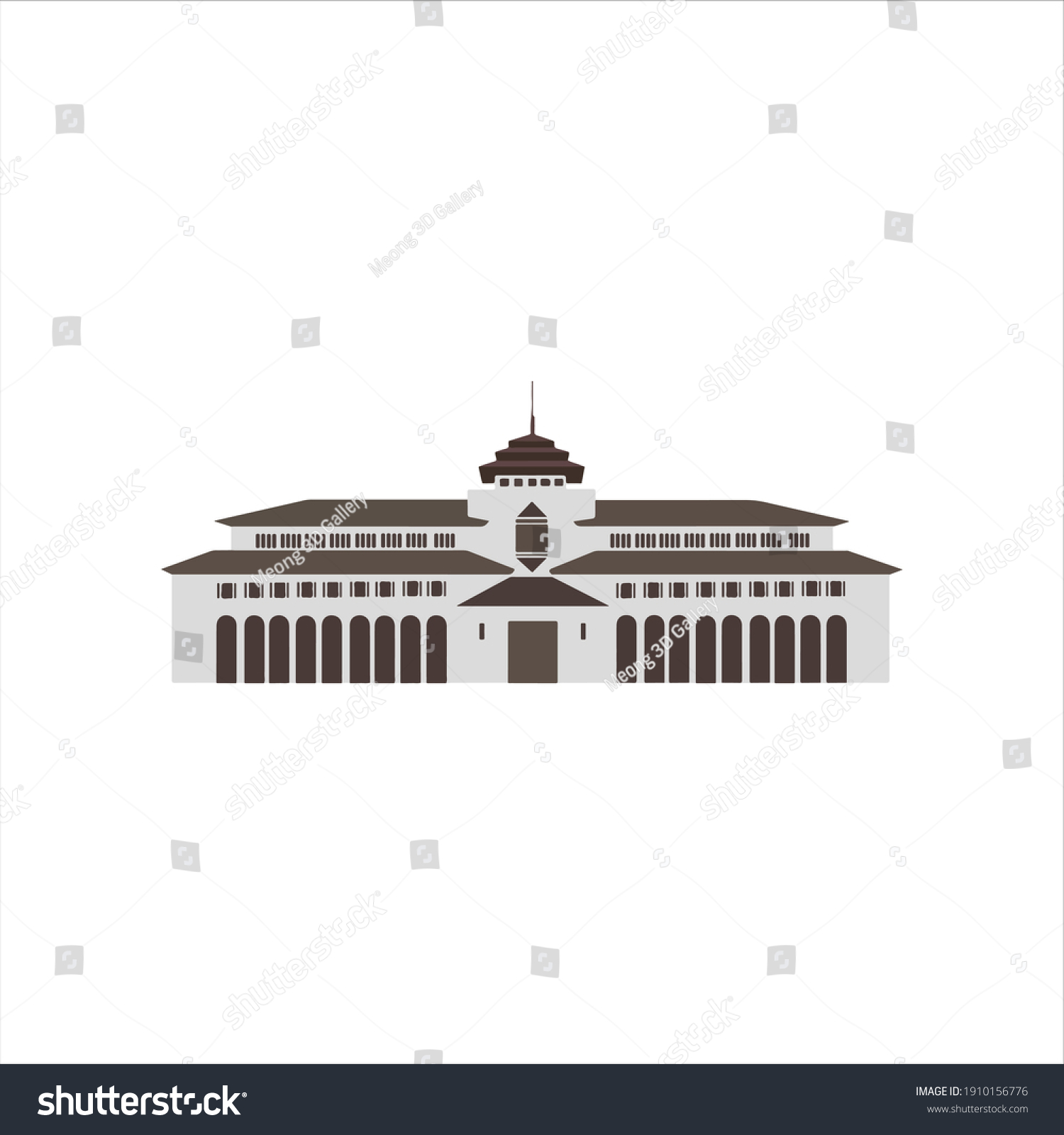 Detail Gedung Sate Vector Png Nomer 36