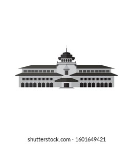 Detail Gedung Sate Vector Png Nomer 10
