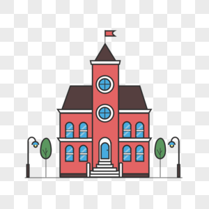 Detail Gedung Sekolah Clipart Nomer 36