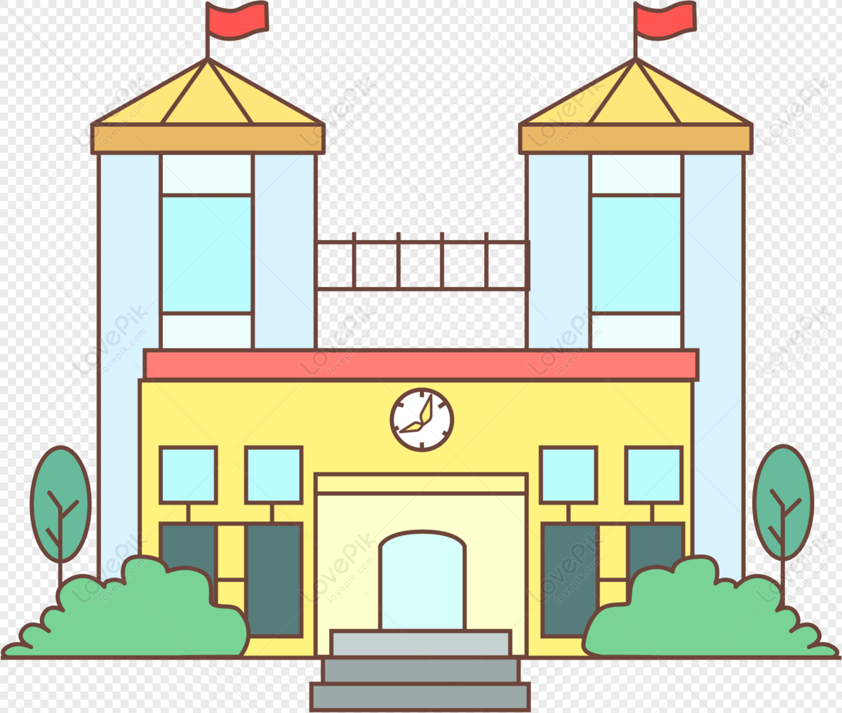 Detail Gedung Sekolah Vector Nomer 8