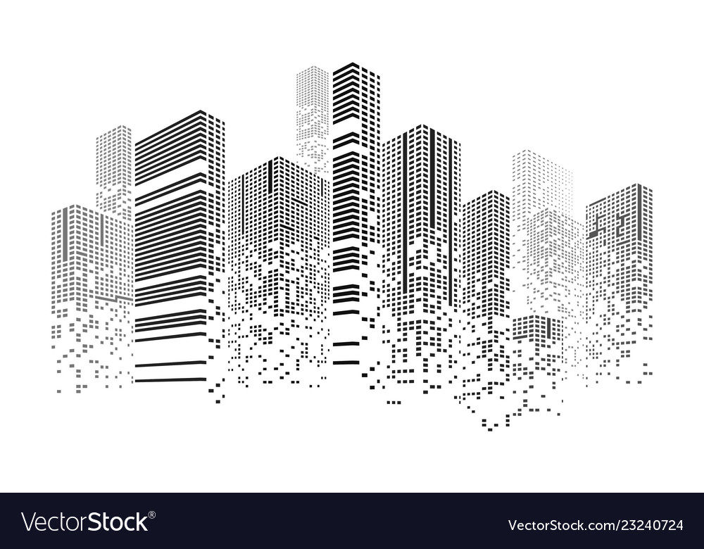 Detail Gedung Vector Nomer 18