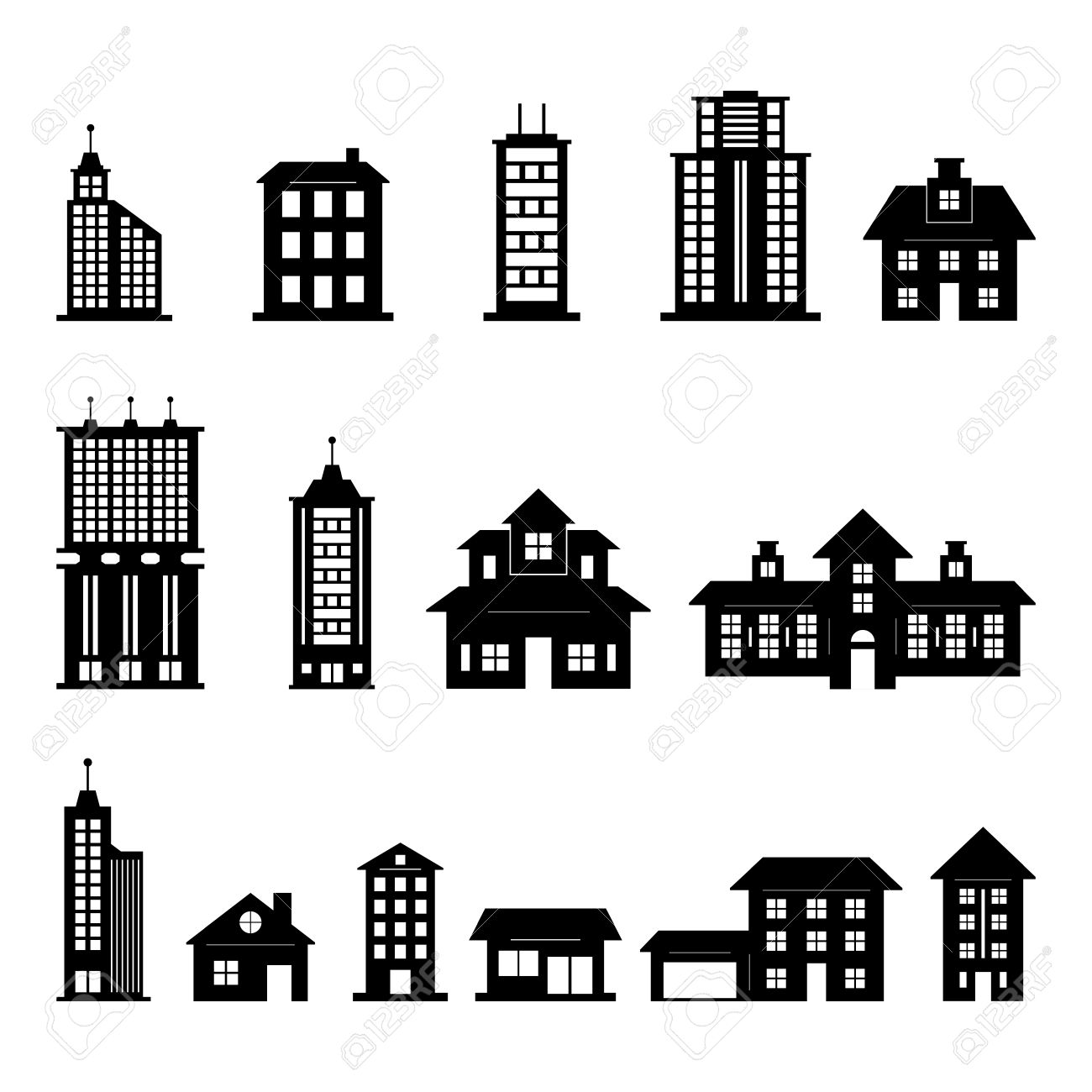 Detail Gedung Vector Nomer 22