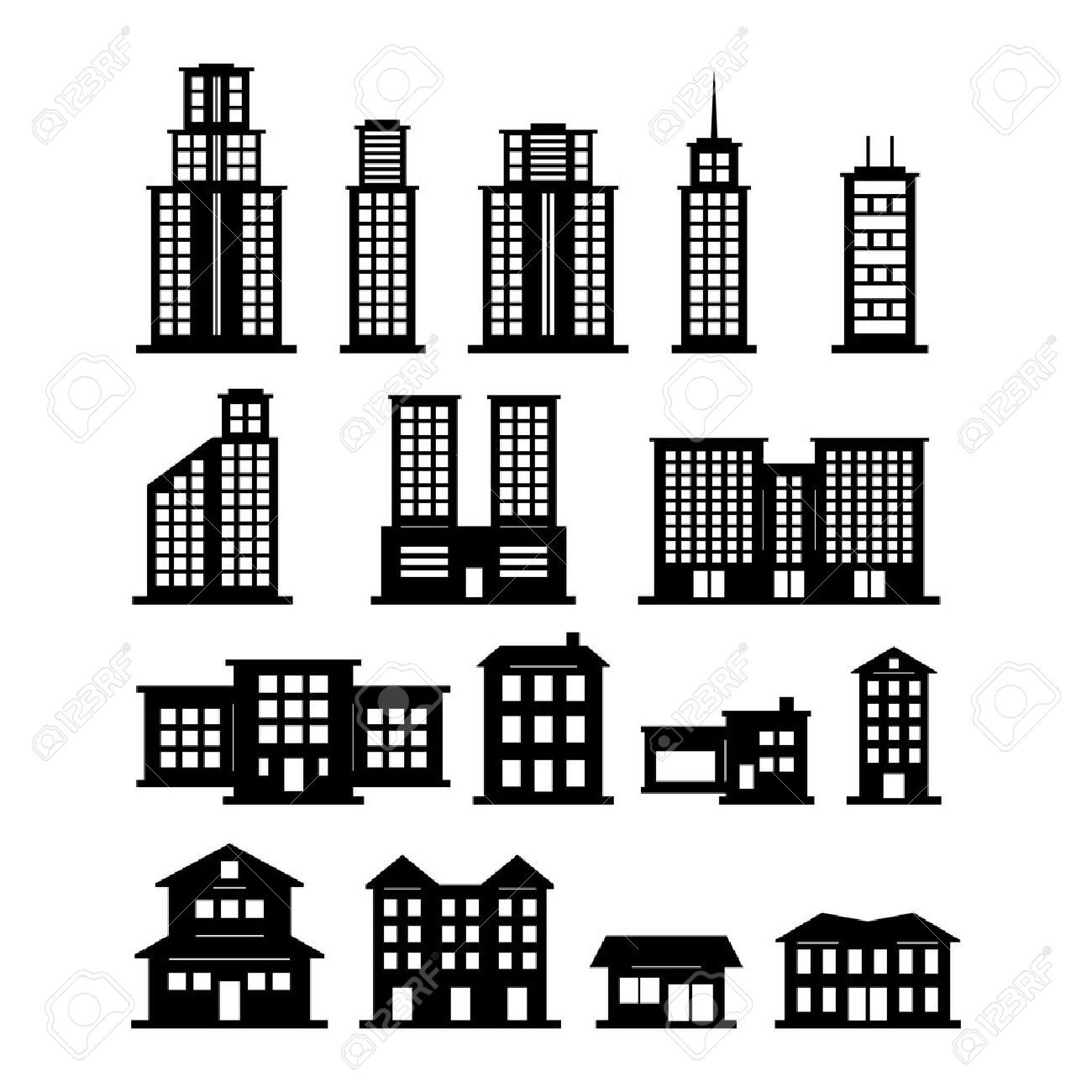 Detail Gedung Vector Nomer 24