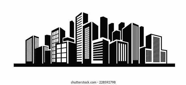 Detail Gedung Vector Nomer 4