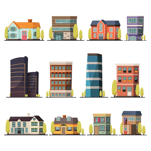 Detail Gedung Vector Nomer 30