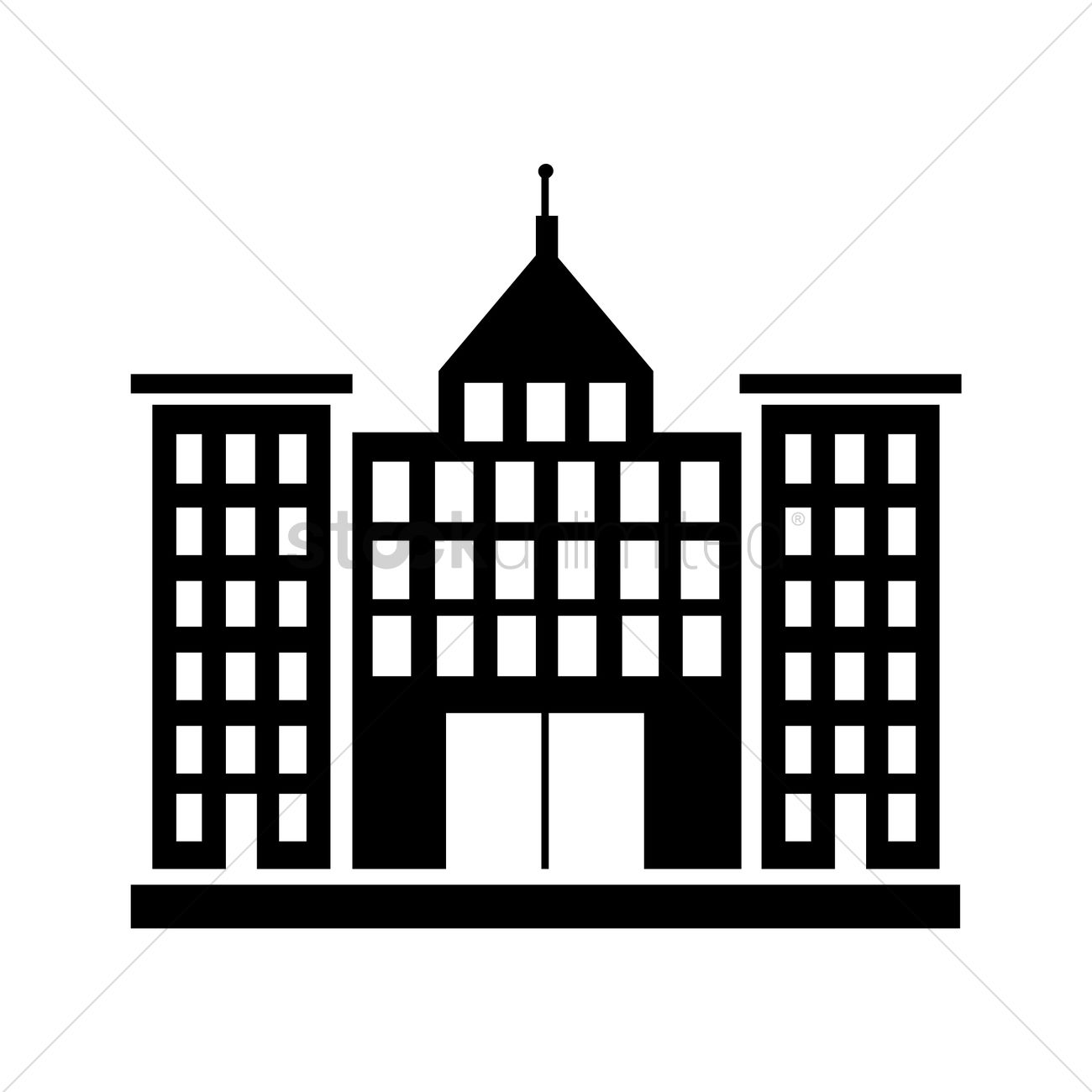 Detail Gedung Vector Nomer 32