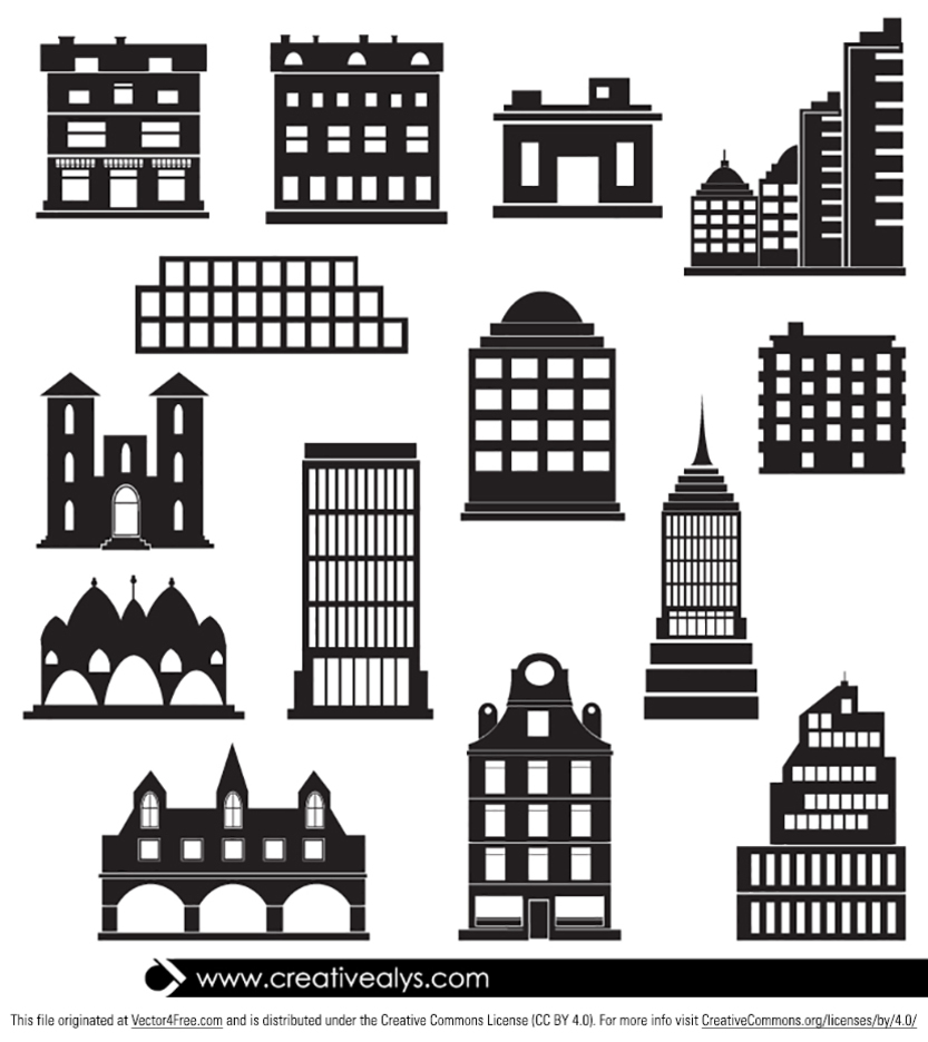 Detail Gedung Vector Nomer 36