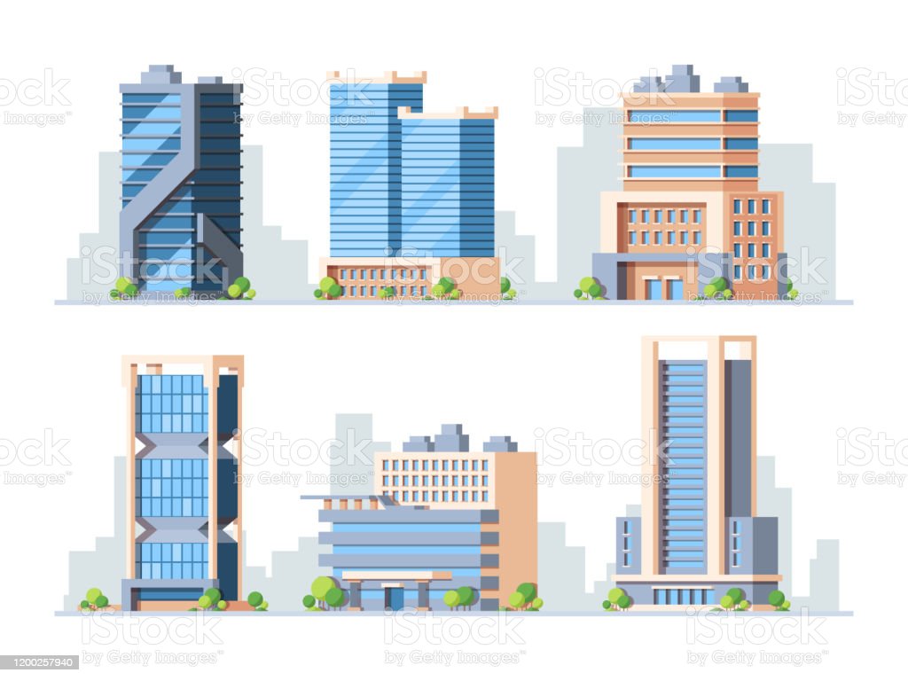 Detail Gedung Vector Nomer 45