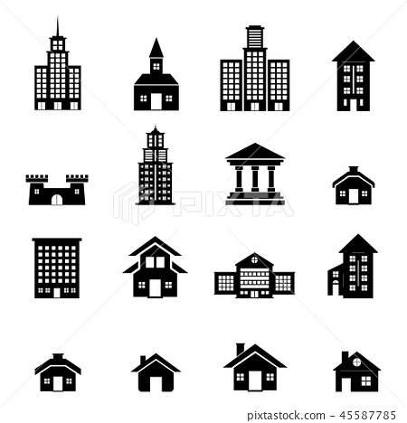 Detail Gedung Vector Nomer 10