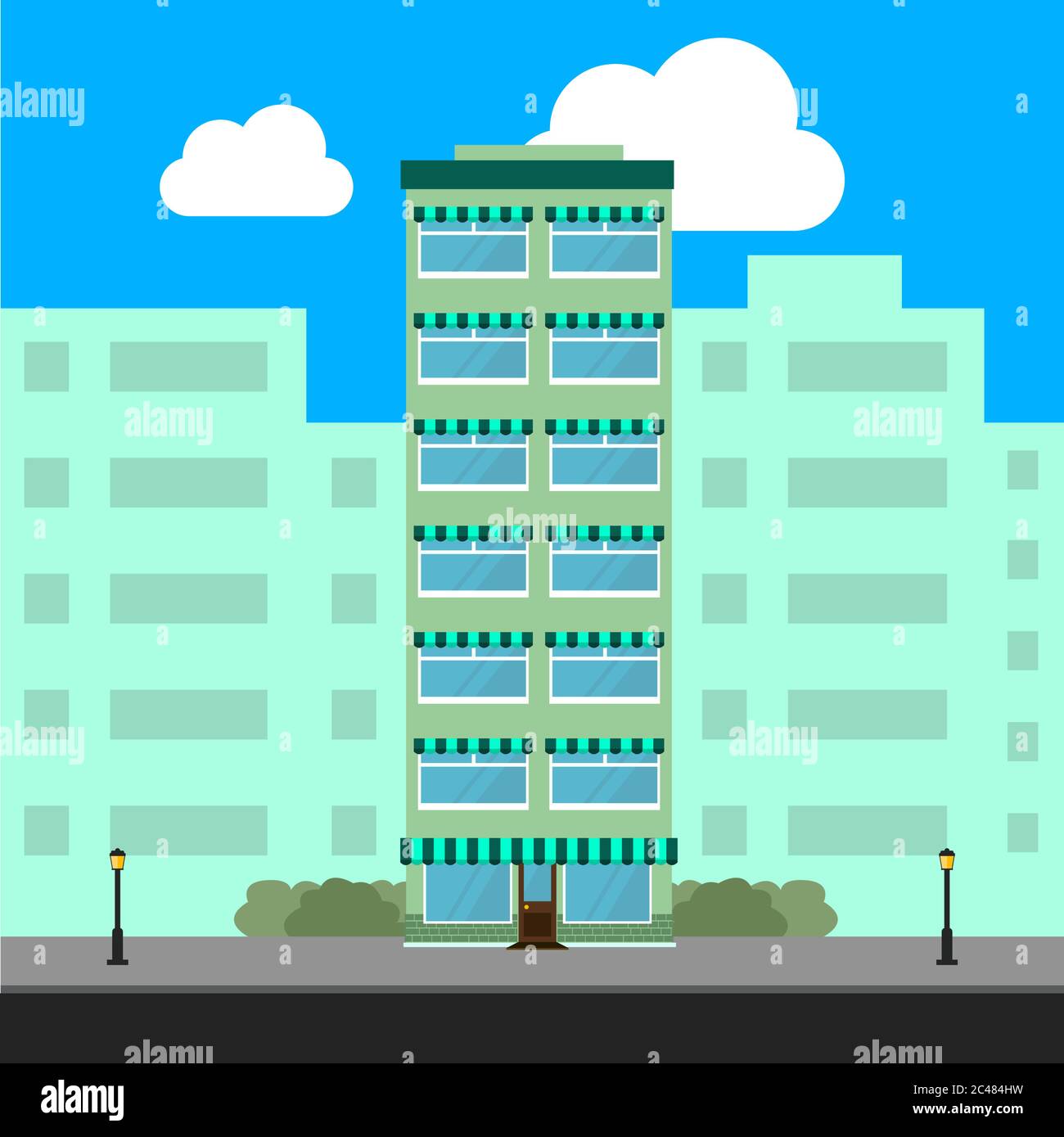 Detail Gedung Vector Hd Nomer 43