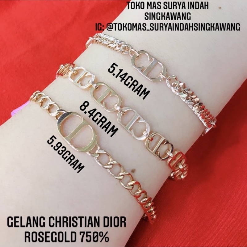 Detail Gelang Christian Dior Nomer 17