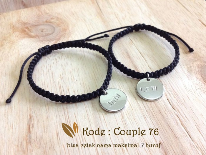 Detail Gelang Couple Keren Nomer 57