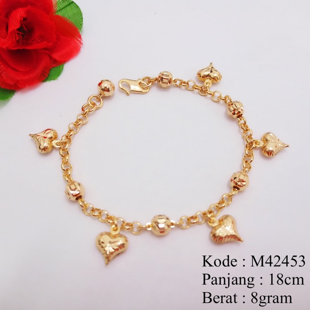 Detail Gelang Emas Cantik Wanita Nomer 55