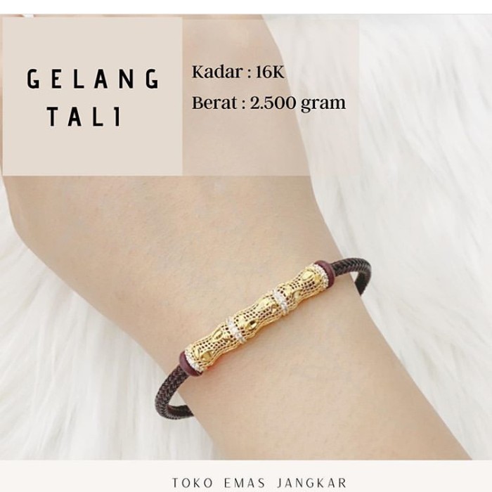 Detail Gelang Emas Tali Nomer 29