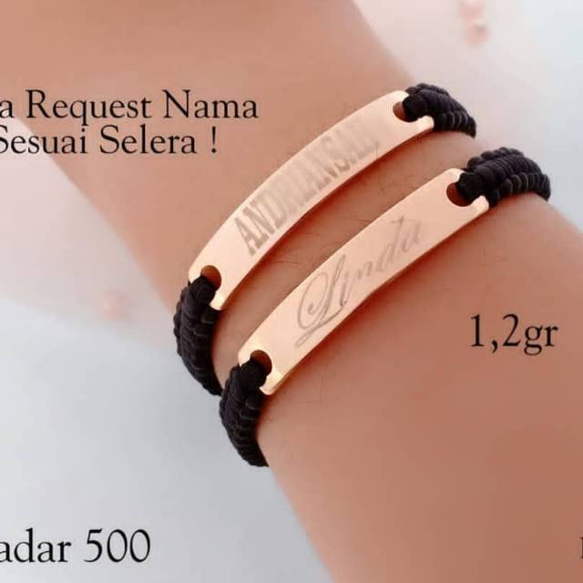 Detail Gelang Emas Tali Nomer 53