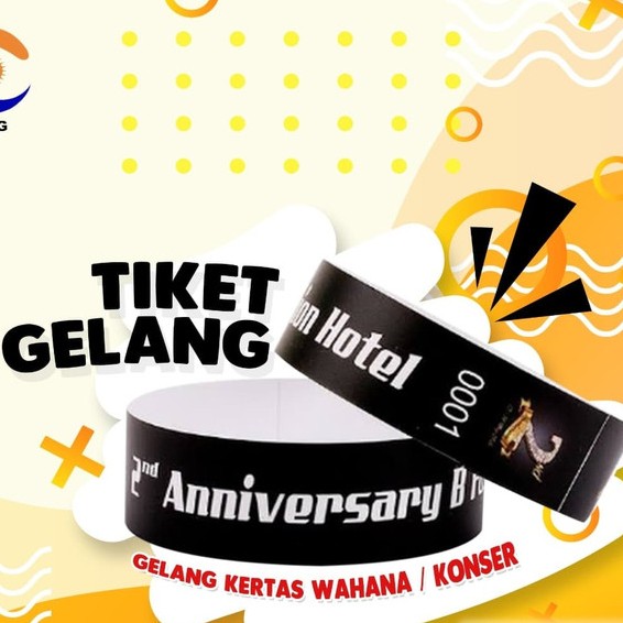 Detail Gelang Kertas Konser Nomer 25