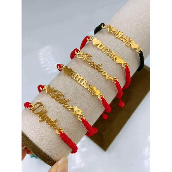 Detail Gelang Tali Emas Nomer 38