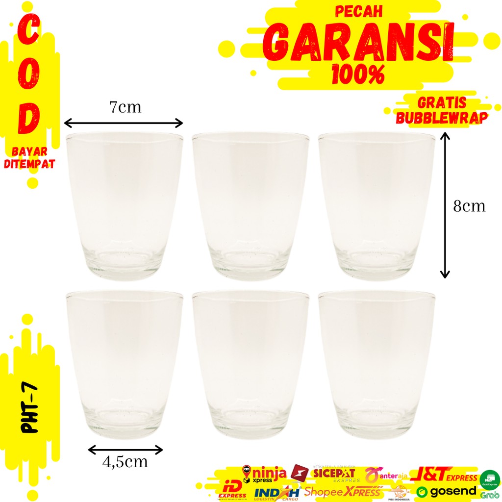 Detail Gelas Kaca Ukuran 250 Ml Nomer 55