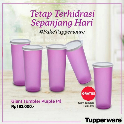 Detail Gelas Tupperware Ungu Nomer 15