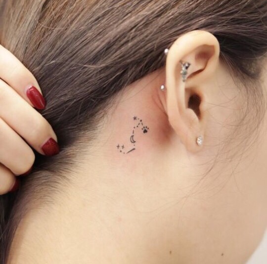 Detail Gemini Tattoos Behind Ear Nomer 42