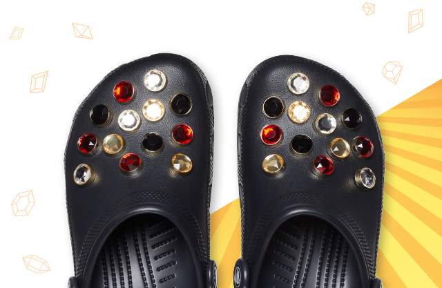 Detail Gems For Crocs Nomer 40