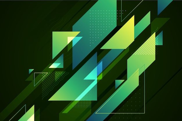 Detail Geometric Green Background Nomer 42