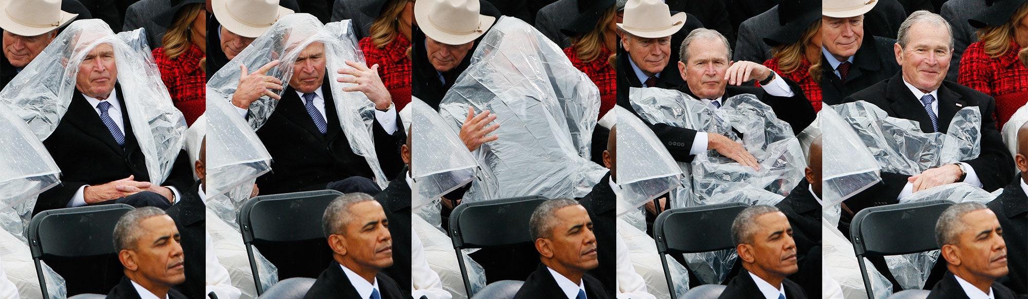 Detail George W Bush Raincoat Nomer 2