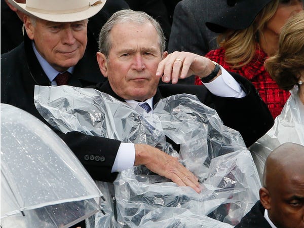 Detail George W Bush Raincoat Nomer 17