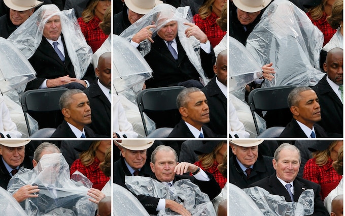 Detail George W Bush Raincoat Nomer 6