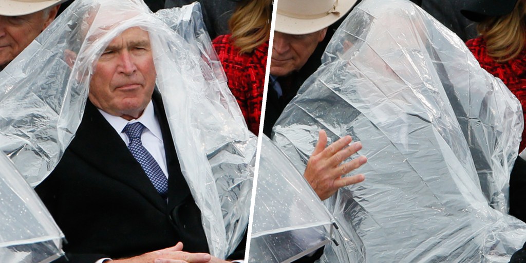 Detail George W Bush Raincoat Nomer 10