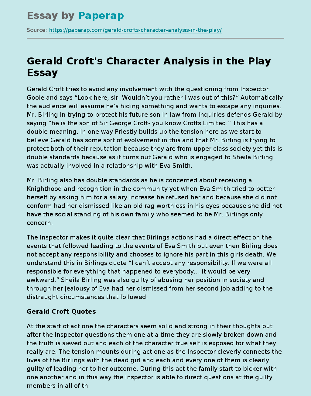 Detail Gerald Croft Quotes Nomer 28