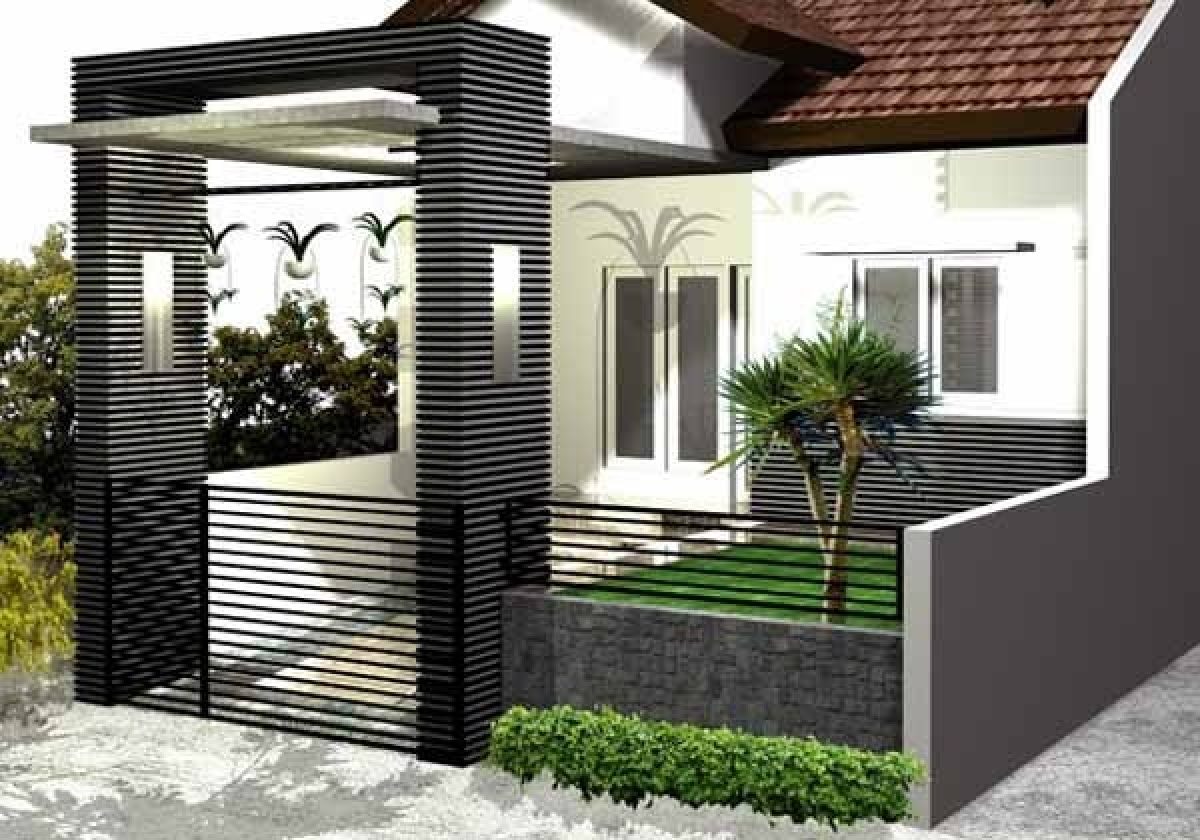 Detail Gerbang Rumah Minimalis Modern Nomer 46